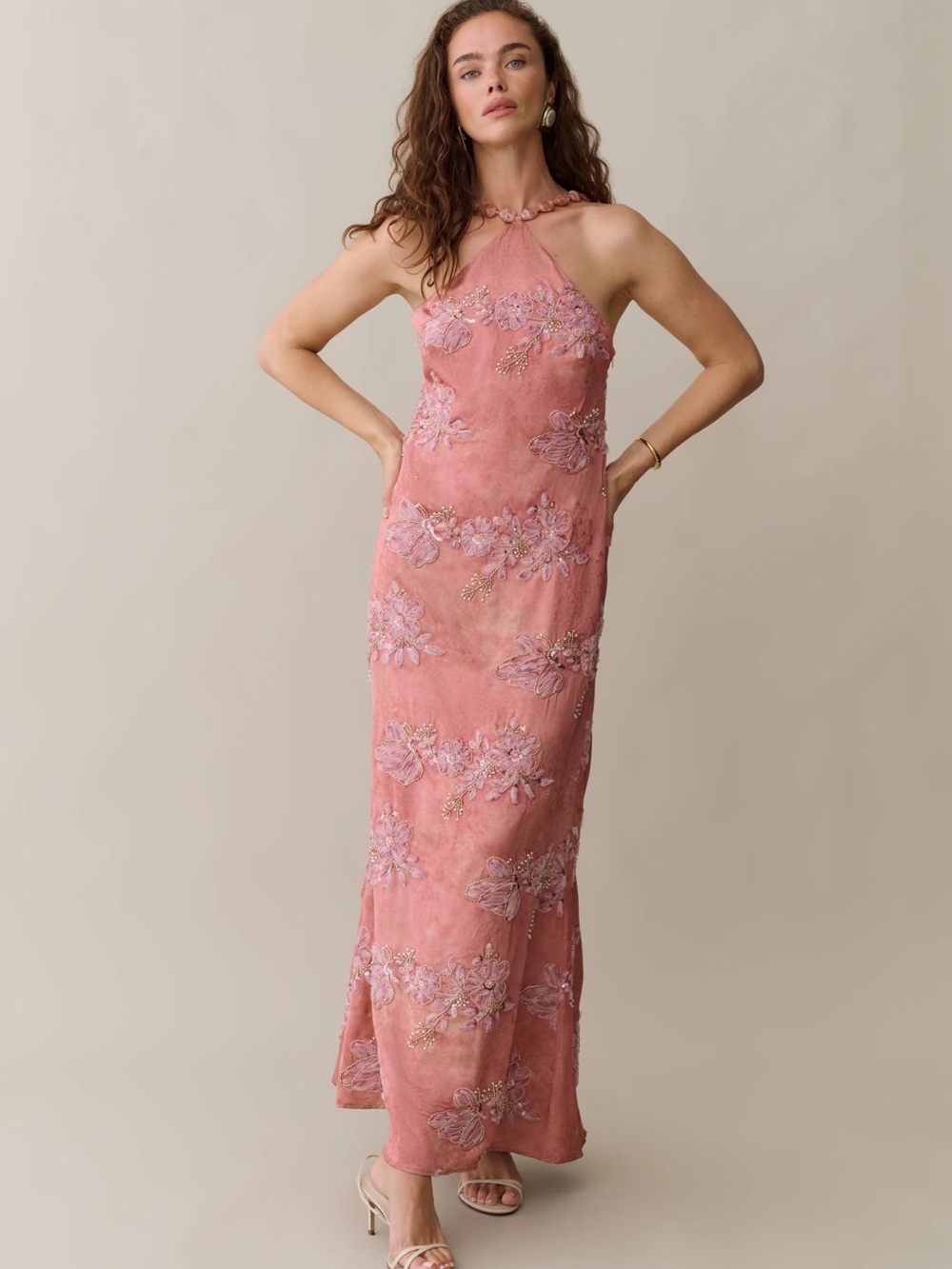 NWT OPT Few Moda Kayda Embellished Dress in Calida Flor. Size 10